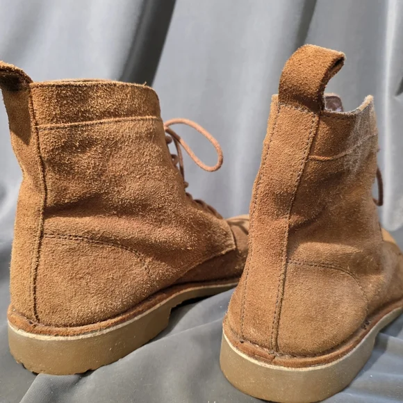 ZARA Men's Suede Lace-Up Boots - Picture 3 of 7